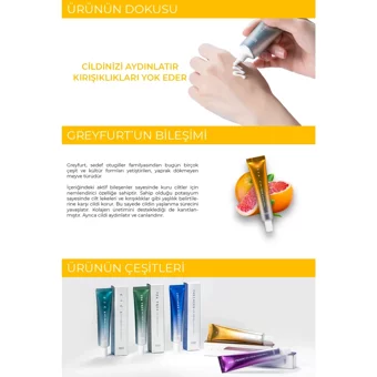Tenzero Vita C Tüm Ciltler için Evet Göz Altı Krem Tüp 40 ml