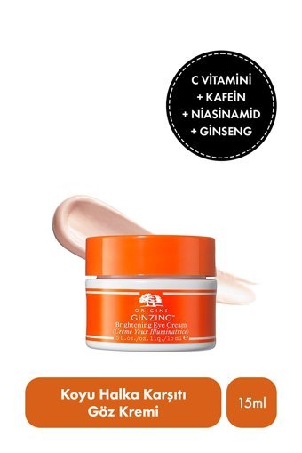 Origins C Vitamini & Niasinamid Içeren Ginzing Tüm Ciltler için Evet Göz Altı Krem Kavanoz 15 ml