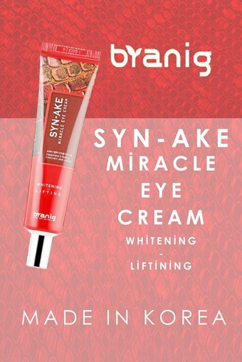 Branig Syn-ake Miracle Tüm Ciltler için Göz Altı Krem Tüp 40 ml