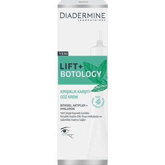 Diadermine Lift + Botology Tüm Ciltler için Göz Çevresi Krem Tüp 15 ml + Kırışıklık Karşıtı Gündüz Kremi