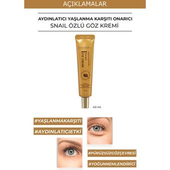 Deoproce Adenozin ve Salyangoz Özlü Tüm Ciltler için Göz Çevresi Krem Tüp 40 ml