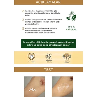 Deoproce Adenozin ve Salyangoz Özlü Tüm Ciltler için Göz Çevresi Krem Tüp 40 ml