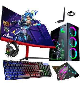 Biggamex Harici Radeon RX 550 Intel Core i5 3470 4 GB Ram 500 GB SSD Tower FreeDos 24 inç Monitörlü Masaüstü Bilgisayar