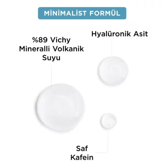 Vichy K 1803 Mineral 89 Tüm Ciltler için Göz Çevresi Jel Pompalı 15 ml