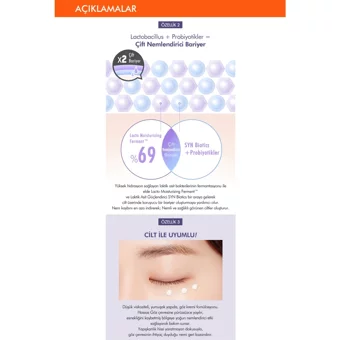 Missha Lactobacıllus Moisturuzing Hassas Ciltler için Göz Çevresi Krem Tüp 15 ml