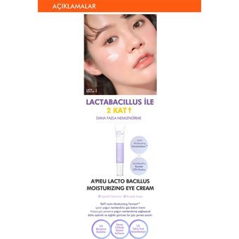 Missha Lactobacıllus Moisturuzing Hassas Ciltler için Göz Çevresi Krem Tüp 15 ml