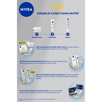 Nivea Q10 İle Organik Asit Hassas Ciltler için Göz Çevresi Krem Tüp 15 ml