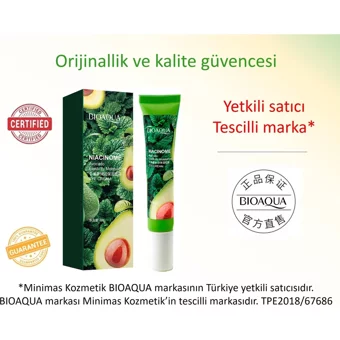Bioaqua Avokado Tüm Ciltler için Göz Çevresi Krem Tüp 20 ml
