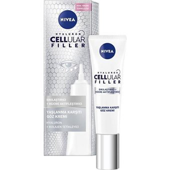Nivea Hyaluron Cellular Filler Tüm Ciltler için Göz Çevresi Krem Tüp 15 ml