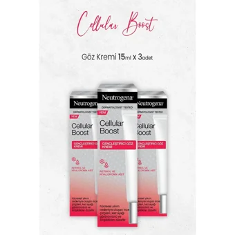 Neutrogena Cellular Boost Tüm Ciltler için Göz Çevresi Krem Tüp 3x15 ml