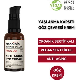 Monoibio Hassas Ciltler için Göz Çevresi Krem Pompalı 30 ml