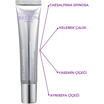Christian Breton Mavi Işık Tüm Ciltler için Göz Çevresi Krem Tüp 15 ml