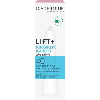 Diadermine Koyu Halkları Azaltıcı 40+ Yaş Tüm Ciltler için Göz Çevresi Krem Tüp 15 ml