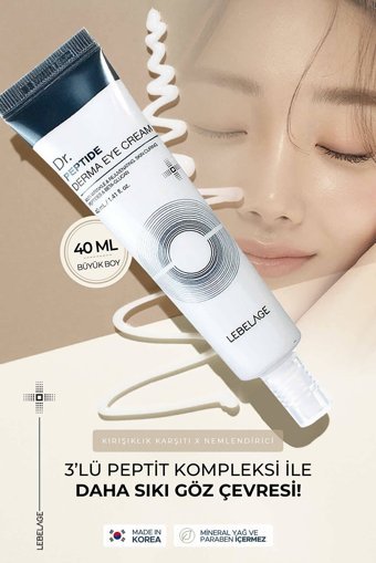 Lebelage Dr. Peptide Derma Tüm Ciltler için Göz Çevresi Krem Tüp 40 ml