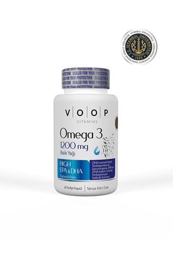 Voop Omega 3 Balık Yağı Kapsül 1200 mg 60 Adet