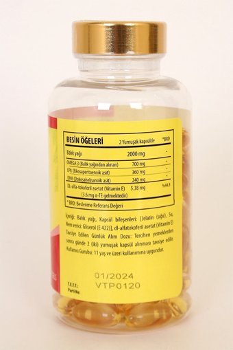 Vitapol Omega 3 Balık Yağı Kapsül 2000 mg 100 Adet