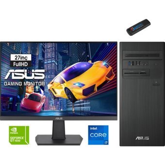 Asus H1S500TE-I7161TBB0D40 Harici GeForce GT 1030 Intel Core i7 13700 64 GB Ram 4 TB SSD Tower Windows 11 Home 27 inç Monitörlü Masaüstü Bilgisayar + Zetta Flash Bellek