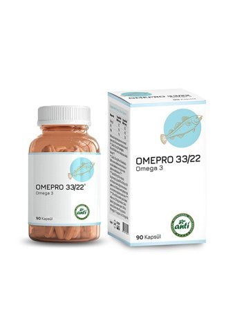 Anti Omepro Omega 3 Balık Yağı Kapsül 500 mg 2x90 Adet