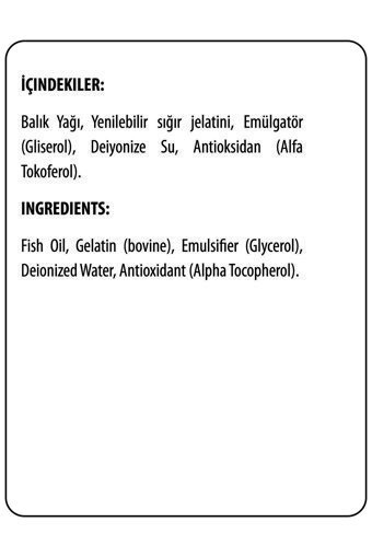 Hardline Nutrition Omega 3 Kapsül 2000 mg 160 Adet
