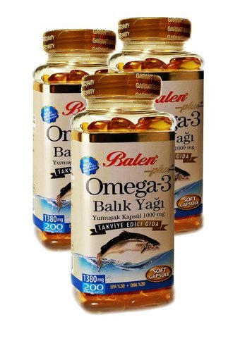Balen Omega 3 Balık Yağı Kapsül 200 mg 3x200 Adet