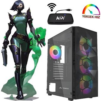 Cachex ATX45 Harici GeForce GTX 1050 Ti Intel Core i5 4570 16 GB Ram 512 GB SSD Tower FreeDos Masaüstü Bilgisayar