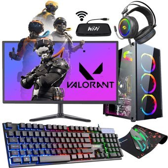 Zeiron GSX12 Harici GeForce RTX 3060 Ti Intel Core i5 3470 16 GB Ram 1 TB HDD Tower FreeDos 18.5 inç Monitörlü Masaüstü Bilgisayar