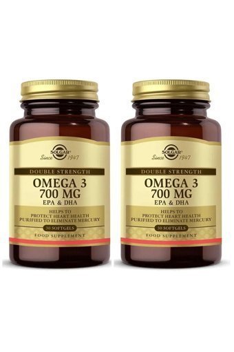 Solgar Double Strength Omega 3 Kapsül 700 mg 2x30 Adet