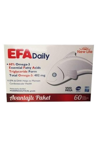 New Life Efa Daily Omega 3 Kapsül 60 Adet