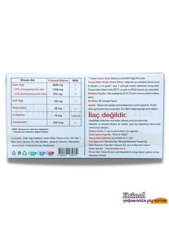 Krinol Omega 3 Kapsül 2800 mg 240 Adet