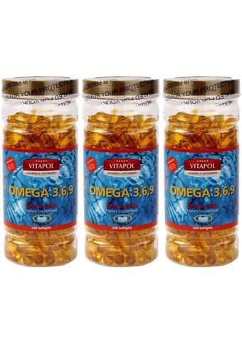 Vitapol 3-6-9 Omega 3 Balık Yağı Kapsül 3x200 Adet