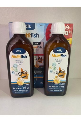 Afk Multifish Omega 3 Balık Yağı Şurup 150 ml 2 Adet