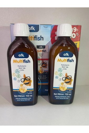 Afk Multifish Omega 3 Balık Yağı Şurup 150 ml 2 Adet