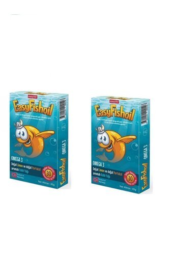 Easyvit Easy Fishoil Çiğnenebilir Omega 3 Balık Yağı Tablet 600 mg 3x30 Adet