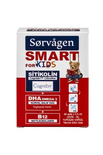 Sorvagen Smart Kids Omega 3 Kapsül 60 Adet