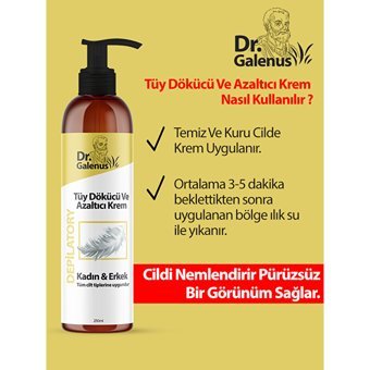 Dr. Galenus Tüm Ciltler İçin Tüm Vücut Genital Bölge Unisex Tüy Dökücü Sprey 250 ml