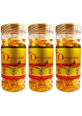 Sapphire Omega 3 Balık Yağı Kapsül 1000 mg 3x200 Adet