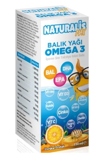 Naturalis Max Omega 3 Balık Yağı Şurup 150 ml 3 Adet