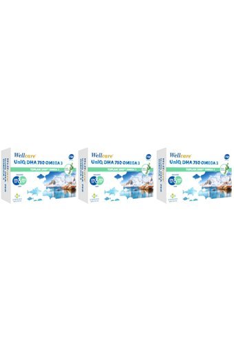 Wellcare Uniq 750 Omega 3 Kapsül 1000 mg 90 Adet