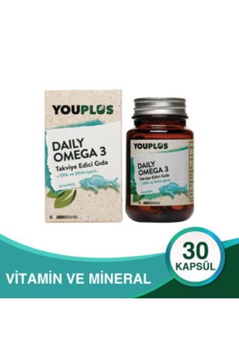 Youplus Daily Omega 3 Kapsül 30 Adet