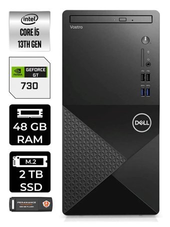 Dell Vostro 3020 N2050VDT3020MT Harici GeForce GT 730 4 GB Intel Core i5 13400 48 GB Ram 2 TB SSD Tower Windows 11 Pro Masaüstü Bilgisayar + PER4 BELLEK