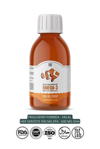 Tabitat Doğal Omega 3 Balık Yağı Şurup 150 ml