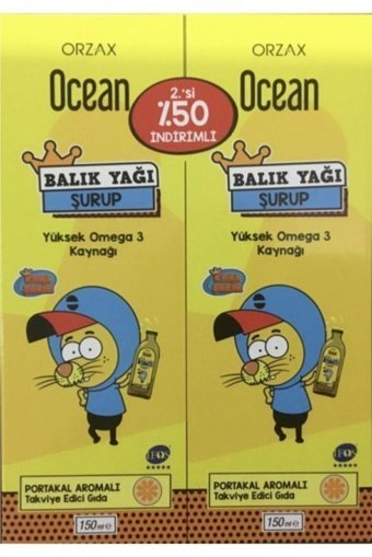 Orzax Ocean Omega 3 Balık Yağı Şurup 150 ml