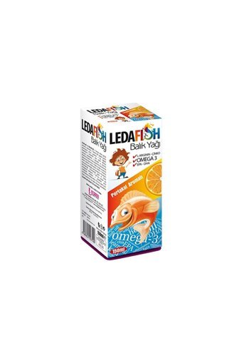 Denizpharma Ledapharma Çiğnenebilir Omega 3 Balık Yağı Şurup 150 ml 3 Adet
