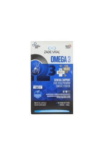 Zade Vital Premium Omega 3 Balık Yağı Kapsül 1000 mg 45 Adet