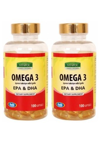 Vitapol Omega 3 Balık Yağı Kapsül 2x100 Adet