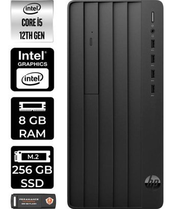 HP Pro Tower 290 G9 6D3A5EAP351 Dahili Intel UHD Graphics Intel Core i5 12500 8 GB Ram 256 GB SSD Tower Windows 11 Home Masaüstü Bilgisayar + PER4 BELLEK