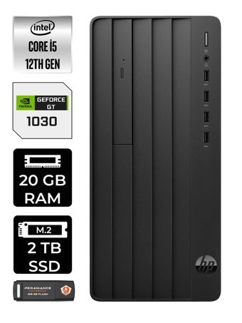 HP Pro Tower 290 G9 6D3A5EA Harici GeForce RTX 3060 Ti Intel Core i5 12500 20 GB Ram 2 TB SSD Tower FreeDos Masaüstü Bilgisayar + PER4 BELLEK