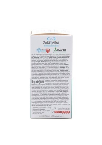 Zade Vital Omega 3 Kapsül 900 mg 50 Adet