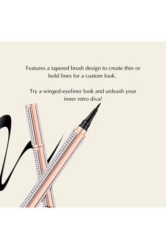 Eda Luxury Beauty Diamond No:01 Suya Dayanıklı Mat Pastel Siyah Likit Eyeliner