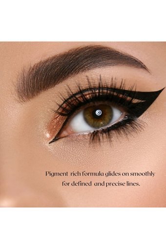 Eda Luxury Beauty Diamond No:01 Suya Dayanıklı Mat Pastel Siyah Likit Eyeliner
